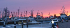 Sunset at Steveston Harbour